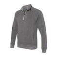thumbnail image 1 of J. America - Triblend Quarter-Zip Sweatshirt - 8869 - Smoke Triblend - Size: 2XL, 1 of 4