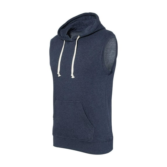 J. America - Triblend Sleeveless Hooded Sweatshirt - 8877
