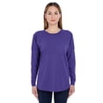 thumbnail image 1 of J. America Unisex Game Day Jersey Long Sleeve T-Shirt 8229 - Purple Size S, 1 of 3