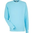 thumbnail image 1 of J America - Unisex Pigment Dyed Fleece Sweatshirt - 8731JA - CAPRI - S, 1 of 2
