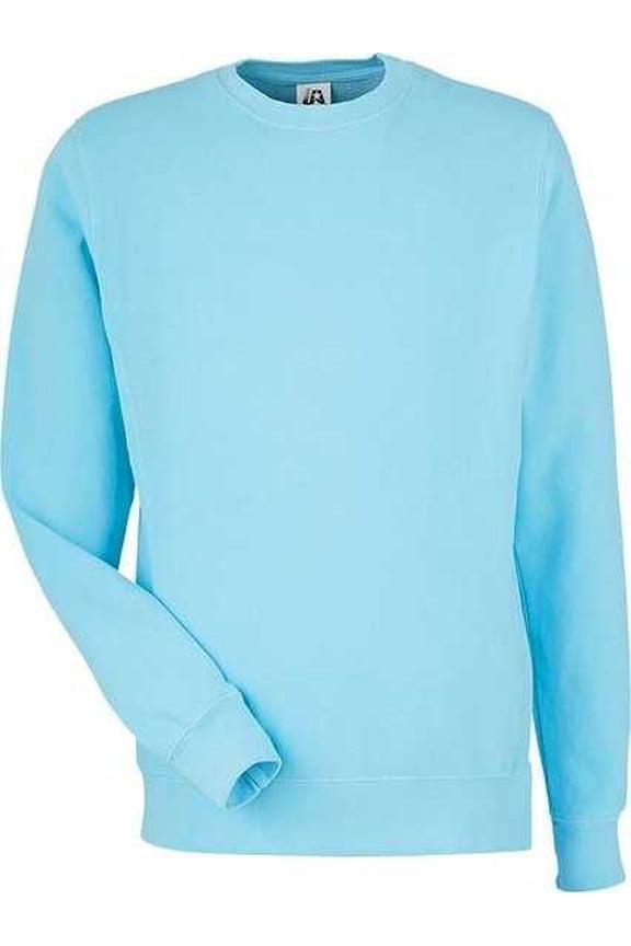 J America - Unisex Pigment Dyed Fleece Sweatshirt - 8731JA - CAPRI - S