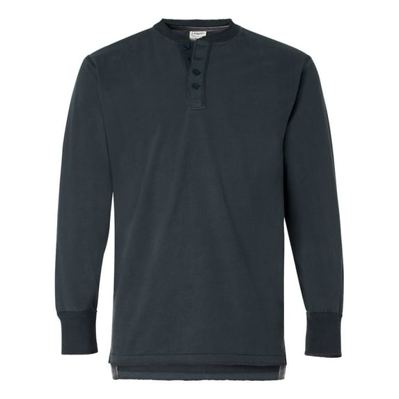 J. America Vintage Brushed Jersey Henley Size up to 3XL