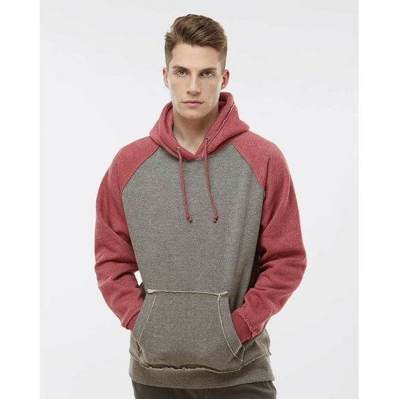 J. America Vintage Heather Hooded Sweatshirt