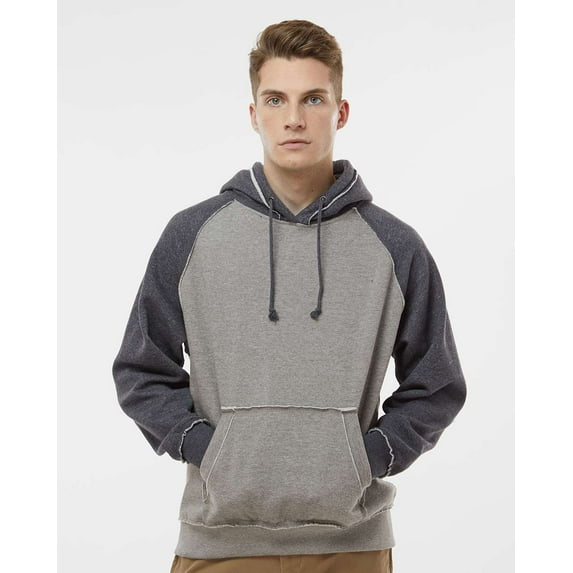 J. America Vintage Heather Hooded Sweatshirt