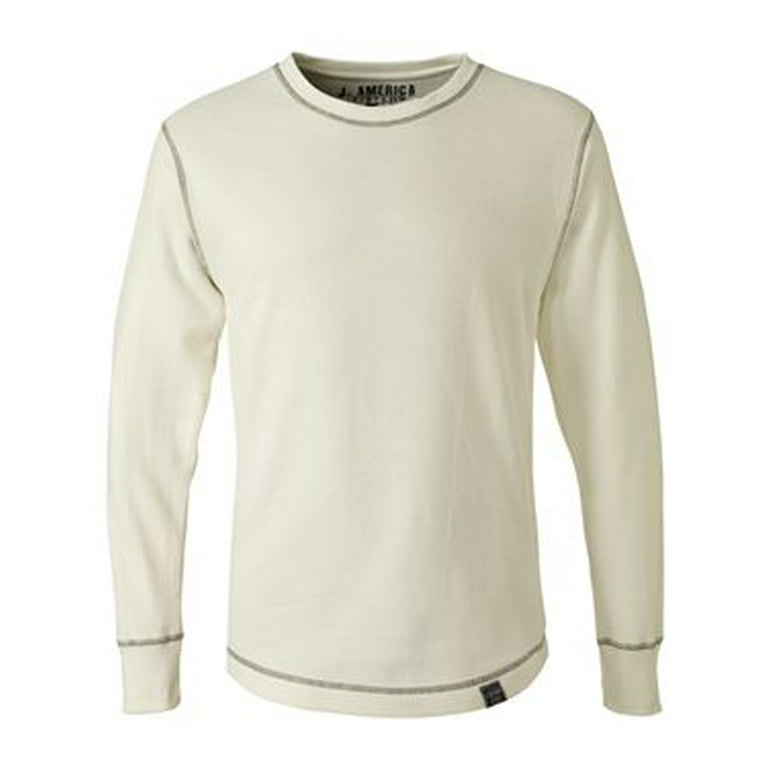 J. America Vintage Thermal Long Sleeve T-Shirt 8238 Vintage White ...