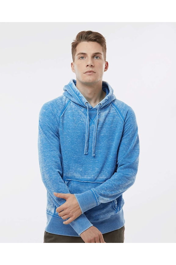 - Vintage Zen Fleece Hooded Sweatshirt - 8915 - Royal - Size: S