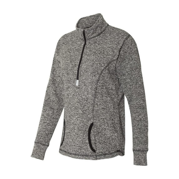 J. America - Women's Cosmic Fleece Quarter-Zip Pullover - 8617