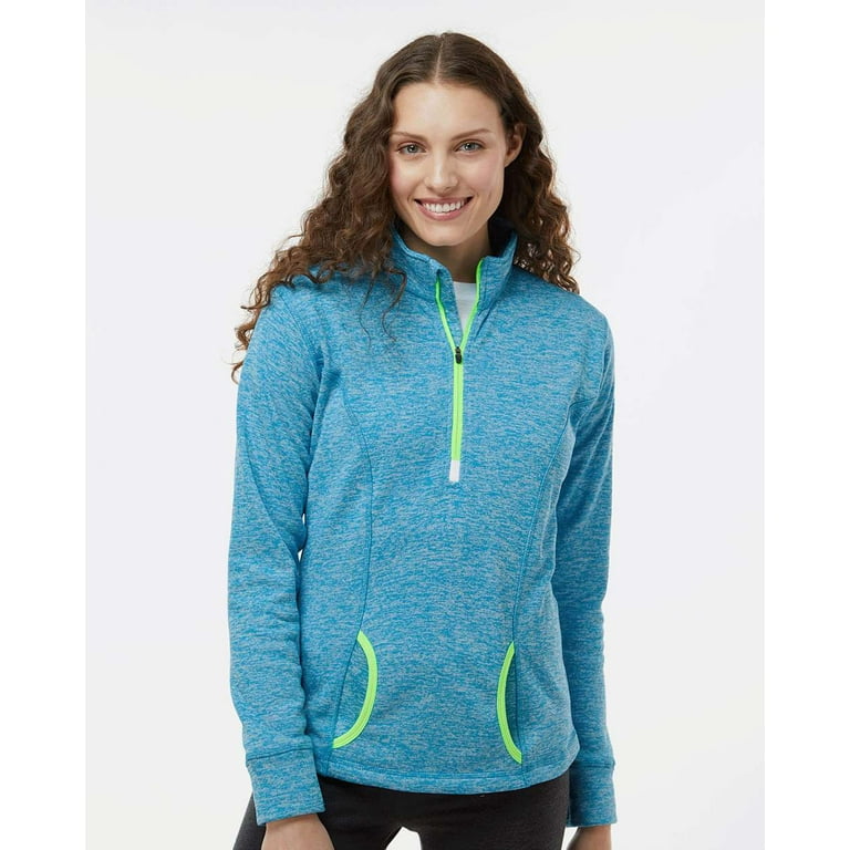 J. America Women s Cosmic Fleece Quarter Zip Pullover Walmart