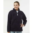 thumbnail image 1 of J. America Women’s Epic Sherpa Quarter-Zip Pullover, 1 of 5