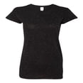 thumbnail image 1 of J. America Women's Glitter Short Sleeve T-Shirt, 1 of 5