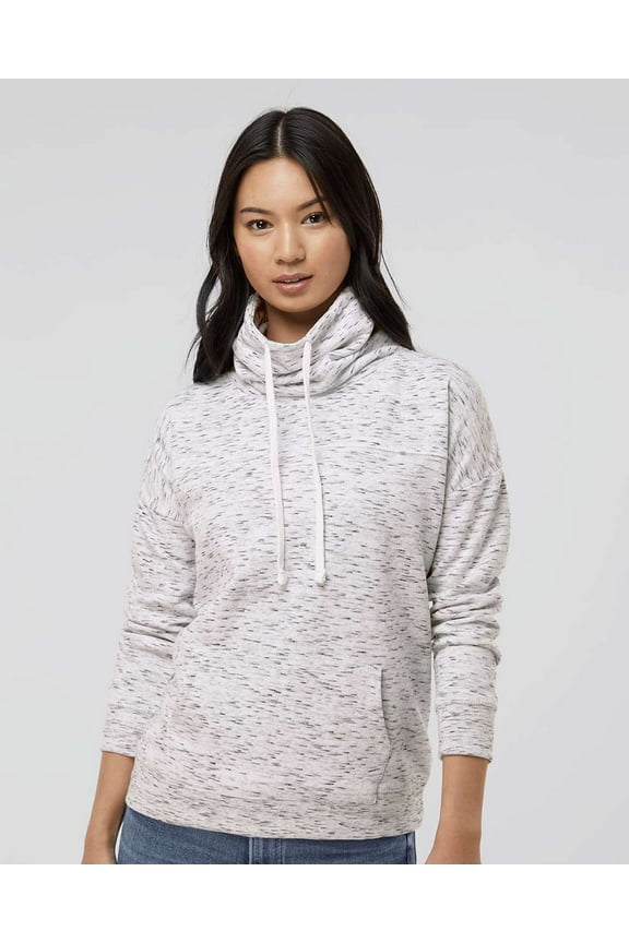 WomenÃ¢â‚¬â„¢s MÃƒÂ©lange Fleece Cowl Neck Sweatshirt