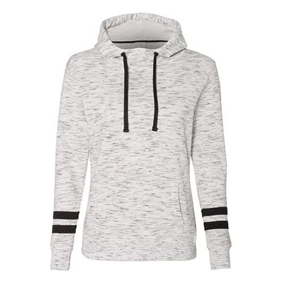 J. America Women's Melange Fleece Scuba Hood