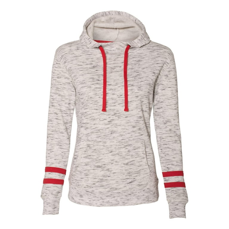 Women's striped store sleeve hoodie
