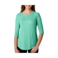 thumbnail image 1 of J America Women's Oasis Wash 3/4-Sleeve T-Shirt, Style JA8232, 1 of 1