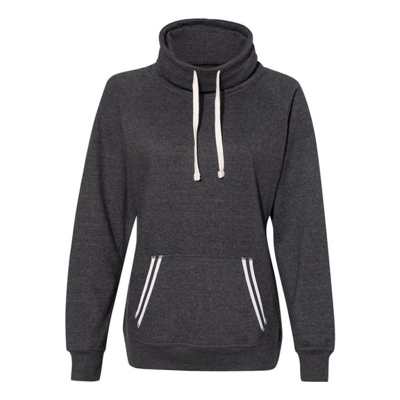 J. America - Women's Relay Cowl Neck Sweatshirt - 8653