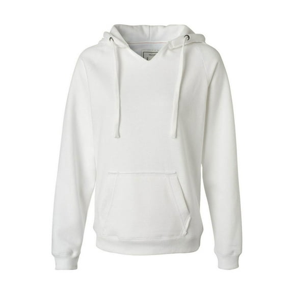 J America Women's Sueded Fleece Waistband Hooded Sweatshirt, Style J8836