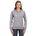 thumbnail image 1 of J. America Women's Sueded V-Neck Hooded Sweatshirt, 1 of 3