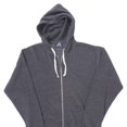 thumbnail image 1 of J. America Women's Tri-Blend Full Zip Fleece Hood, 1 of 4