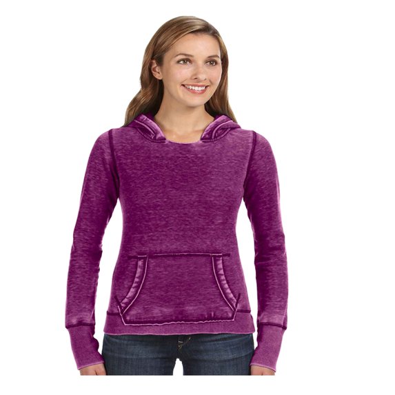 J-America Women's Vintage Zen Hooded Fleece Sweatshirt, Style J8912