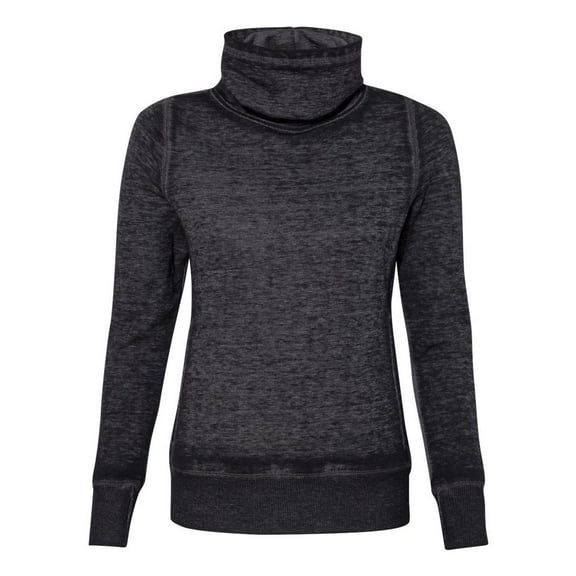 J. America - Women's Zen Fleece Cowl Neck Sweatshirt - 8930