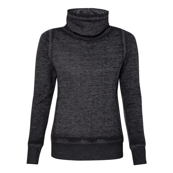 J. America - Women's Zen Fleece Cowl Neck Sweatshirt - 8930