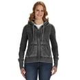 thumbnail image 1 of J. America - Women's Zen Fleece Full-Zip Hooded Sweatshirt - 8913, 1 of 3