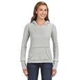 thumbnail image 1 of J. America - Women's Zen Fleece Hooded Sweatshirt - 8912 - Cement - Size: XL, 1 of 4