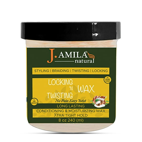 J. Amila Award-Winning Locking & Twisting Wax for Long Lasting Hold - 8oz