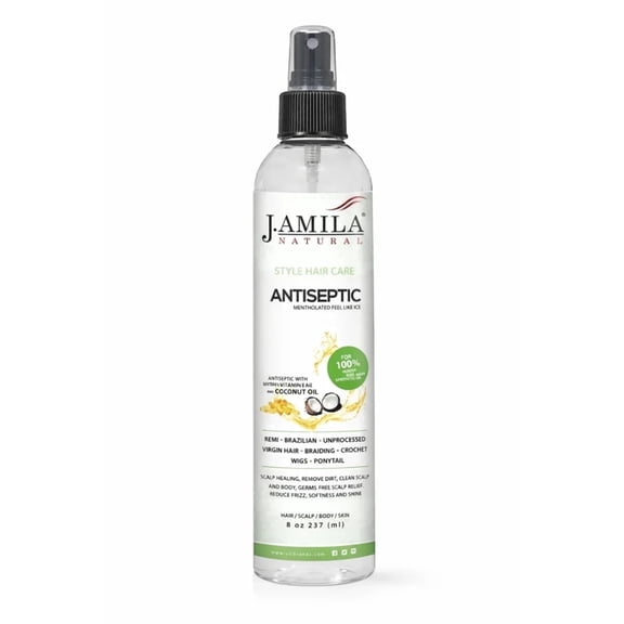 J. Amila Coconut Oil Antiseptic Dry Scalp Treatment with Myrrh & Vitamin E - 8oz for Unisex