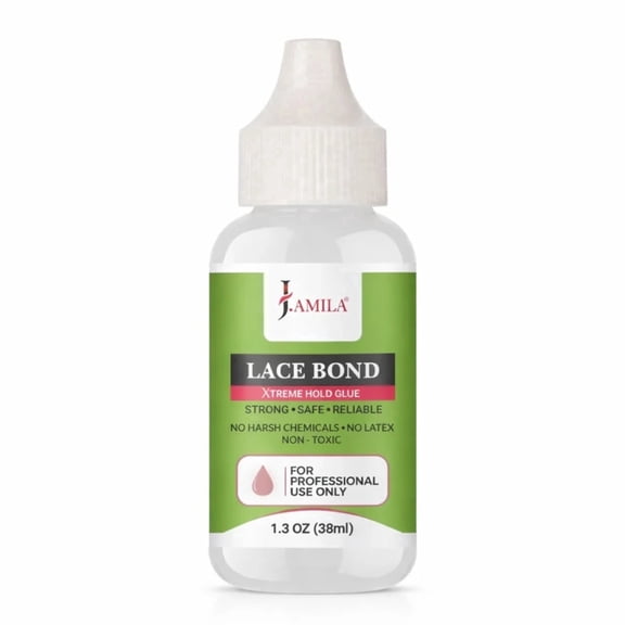 J. Amila Lace Bond Xtreme Hold Glue Strong, Safe, Non-Toxic, Invisible, 1.3oz for Wigs