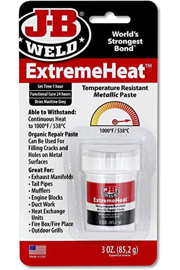 ExtremeHeat Metallic Paste - High Temperature Resistant, Temperature Control - 3 oz, Gray