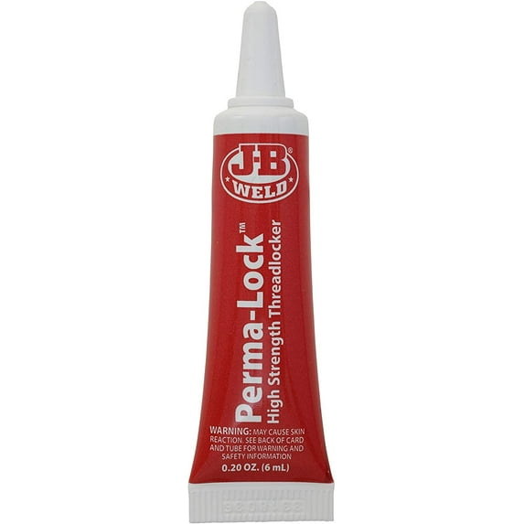 J-B Weld 27106 Perma-Lock High Strength Threadlocker - Red - 6 ml