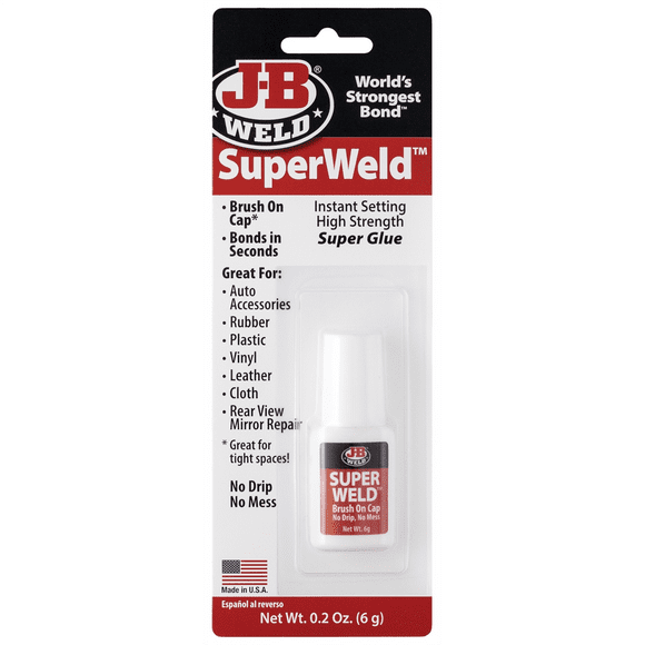 J-B Weld 33106 SuperWeld Glue - Clear Super Glue - 0.2 oz.