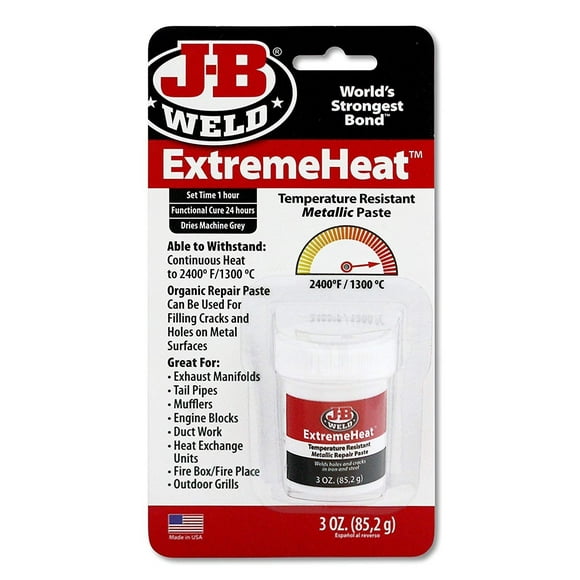 J-B Weld 37901 3 oz. Extreme Heat Temperature Resistant Metallic Paste Pack of 4