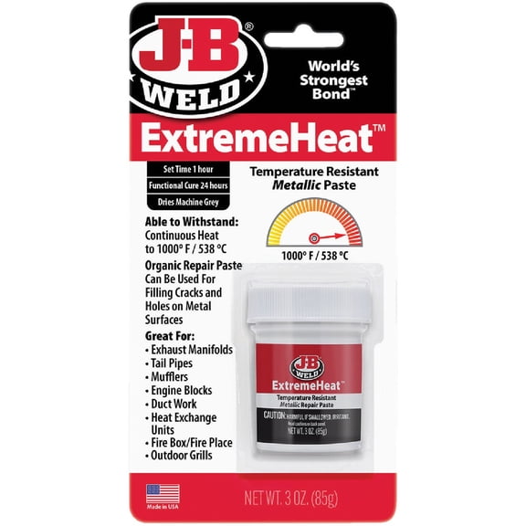 J-B Weld 37901 6 Pack 3 oz. Extreme Heat Temperature Resistant Metallic Paste