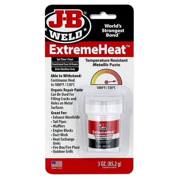 J-B Weld 37901 Extreme Heat Metallic Past Automotive Adhesives, 3 oz
