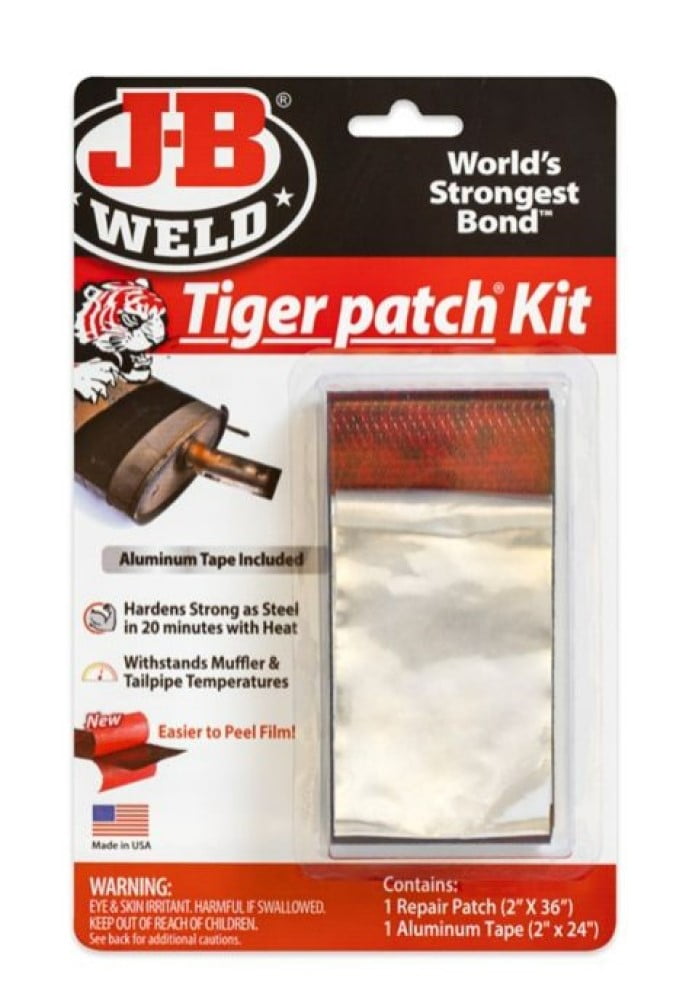 J-B Weld 39205 Tiger Patch Epoxy Muffler Exhaust Repair Kit for Indoor ...