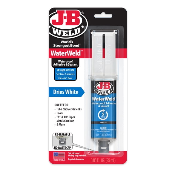 J-B Weld WaterWeld Epoxy Syringe, 25 mL