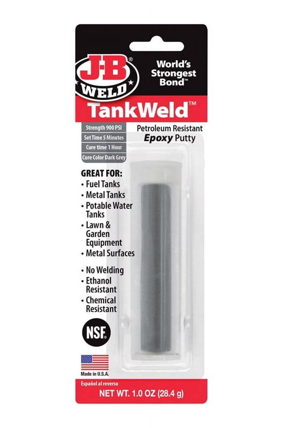 8217 TankWeld Putty Epoxy, Dark Grey, 1 oz