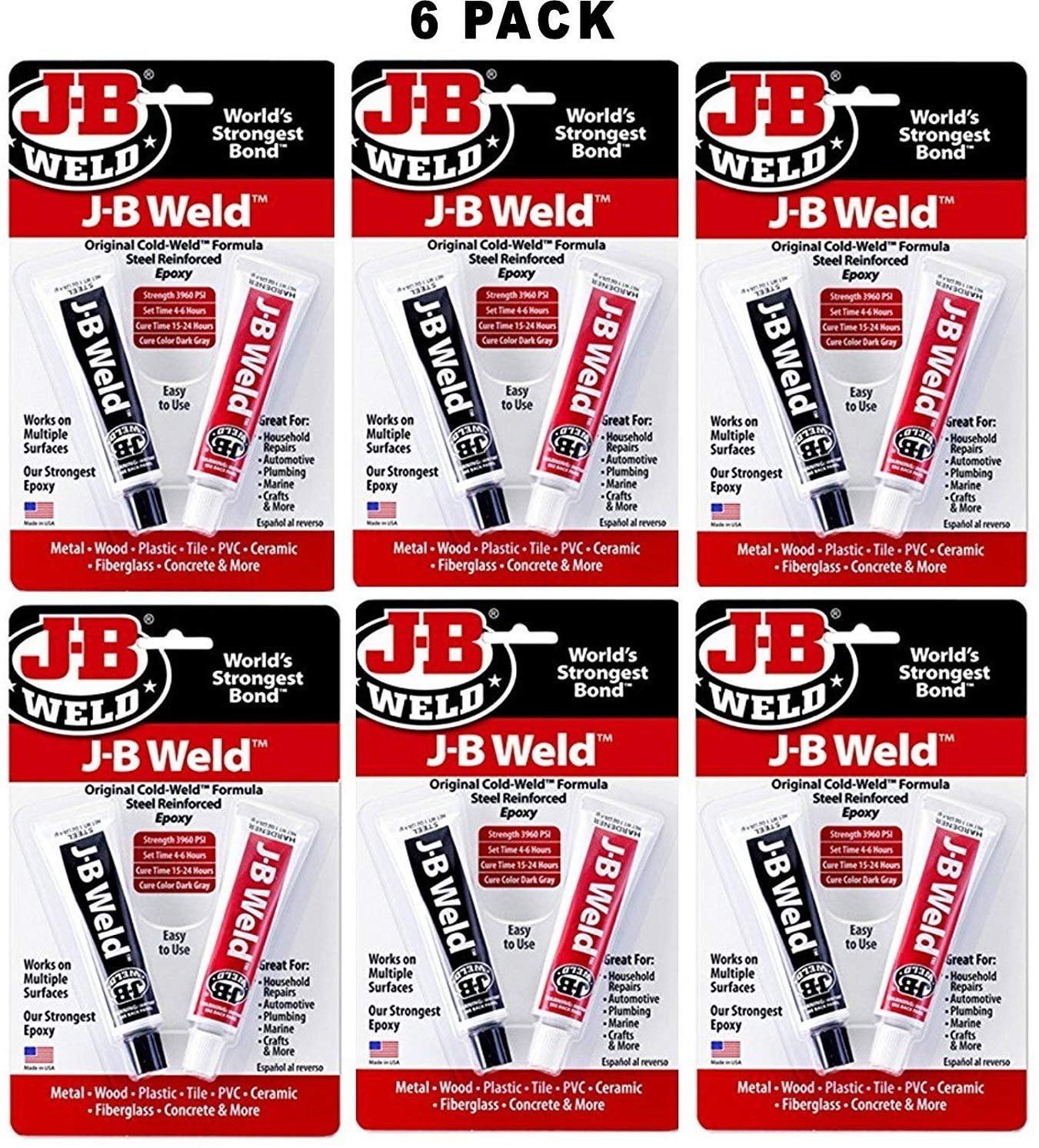 J-B Weld 8265S Original Steel Reinforced Epoxy Twin Pack - 2 oz