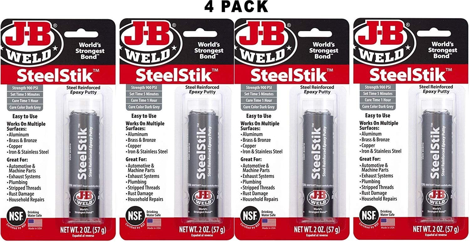 JB Weld 8267S SteelStik Steel Reinforced Epoxy Putty Stick 2 oz