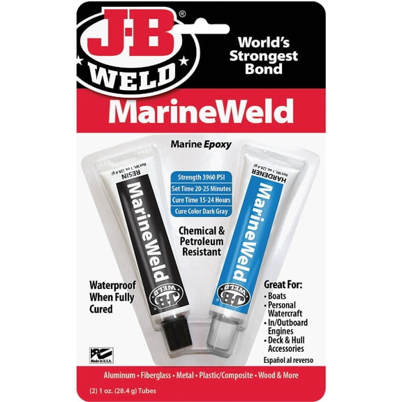 J-B Weld 8272 MarineWeld Marine Epoxy - 2 oz, 2 Sets