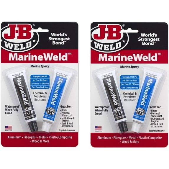 J-B Weld 8272 MarineWeld Marine Epoxy - 2 oz, 2 Sets