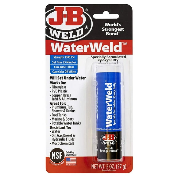 j-b weld 8277 waterweld epoxy putty stick - 2 oz.