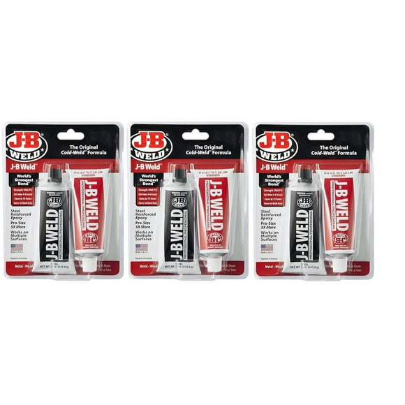 J-B Weld 8281 Professional Size Steel Reinforced Epoxy Twin Pack - 10 oz. 3