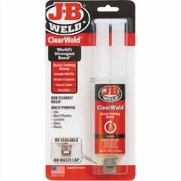 J-B Weld ClearWeld Epoxy - Pack of 2 Bulk Restock Pack