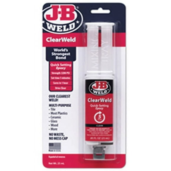 J-B Weld Clearweld Syringe, 25ml, Automotive Specialty Parts