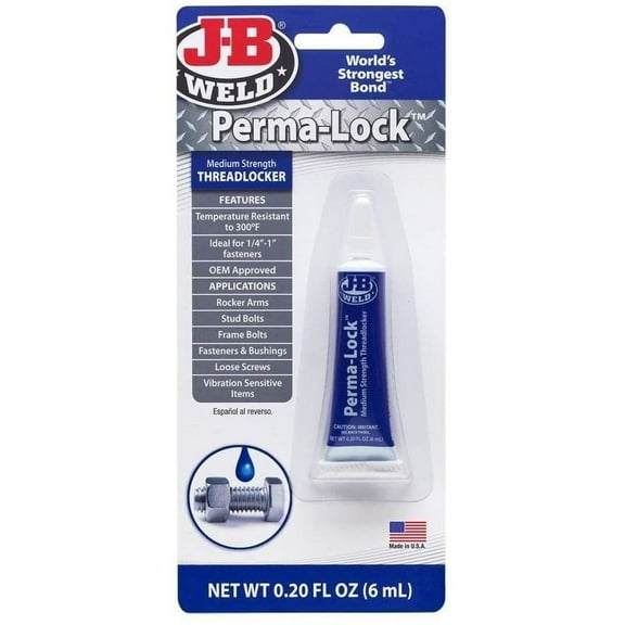 J-B Weld Company 24206 6 Pack 0.20 oz. Perma-Lock Threadlocker, Blue