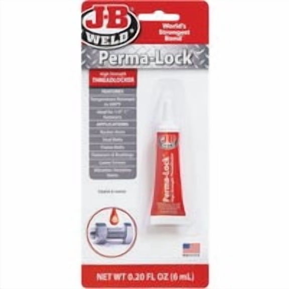 J-B Weld High Strength Perma-Lock Threadlocker - Pack of 2 Bulk Household Pack