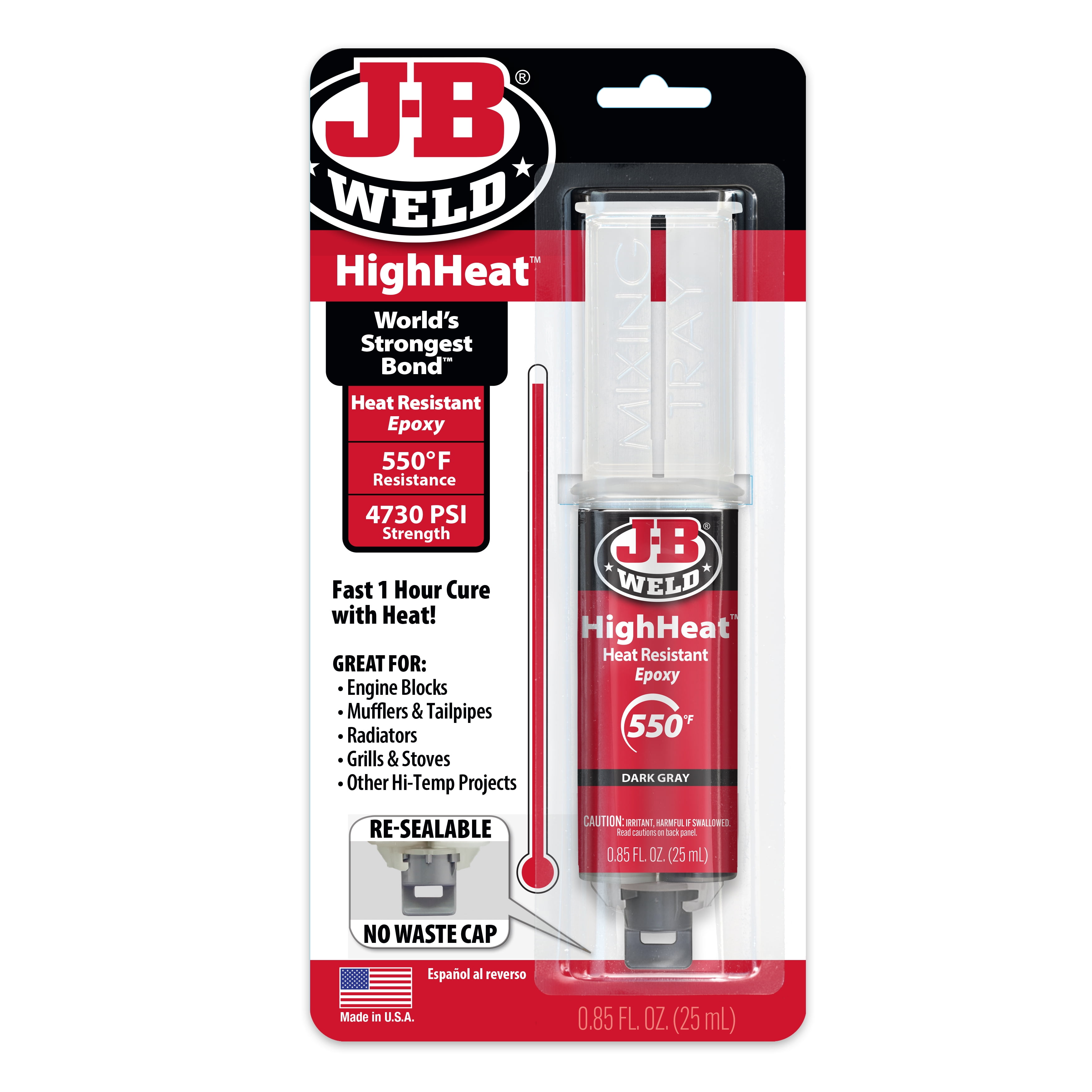 J-B Weld HighHeat Syringe Epoxy- 25 ml
